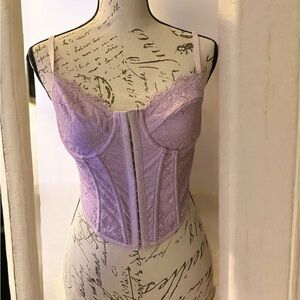 SHEIN Lilac Lace Bustier